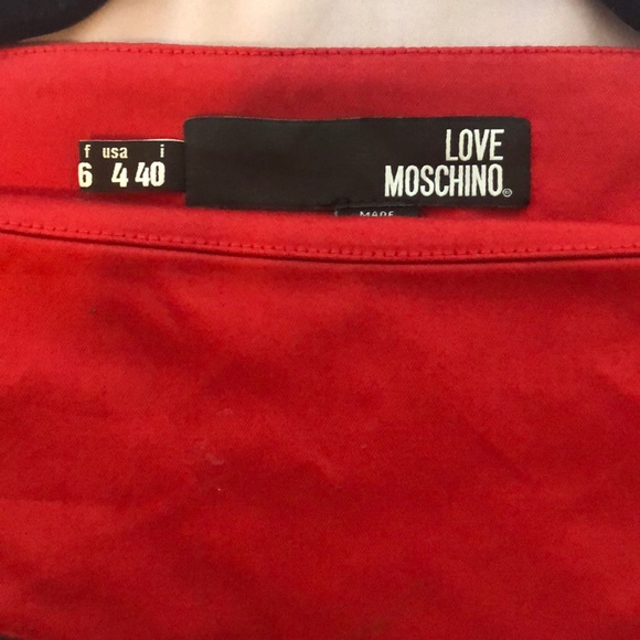 LOVE MOSCHINO RED TOP - Picture 3 of 4